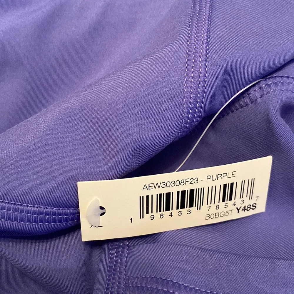New Amazon Essentials purple stretch leggings size XL - Picture 5 of 5